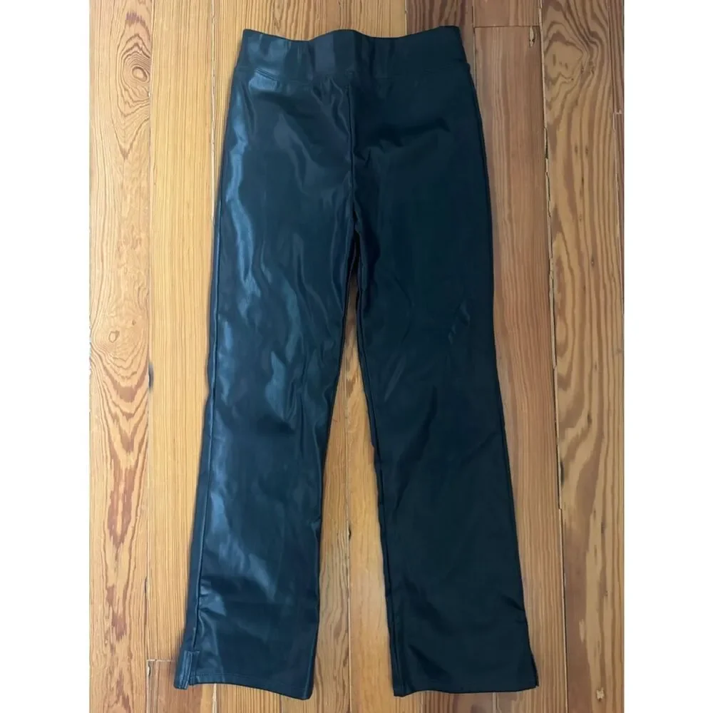 Crewcuts Black Faux Leather Pants